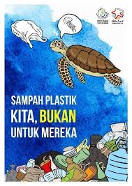 Buang sampah contoh poster bertema lingkungan poster lingkungan sekolah. Poster Sampah Plastik Di Laut Lukisan