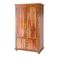 So, for example, you can hide all your stuff in the back corner of an overcrowded closet (functional) or you can tuck it away in a pretty, new diy wardrobe armoire cabinet like this (obviously this is the functional and pretty option 😉 ). Pecos Mission Solid Wood Armoire Closet