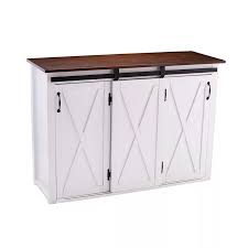 We carry every kind of cabinet you could be looking for. Buy Lashire Barn Door Kitchen Island White Aiden Lane Online In Greece 79440697
