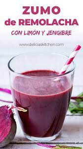 Jugo De Remolacha Limon Y Jengibre Delicias Kitchen Receta Jugo De Betabel Jugos Jugos Verdes Para Adelgazar