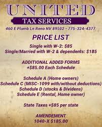 We did not find results for: United Tax Services 460 E Plumb Ln Reno Nv 2021