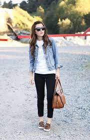Sourcing guide for leopard nylon fabric: Tuesday Dress Cori Lynn Denim Jacket Women Fashion Black Ankle Pants