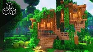 I know the design is very simple, but sometimes simple is better so you c. One Chunk Jungle Treehouse Minecraft Tutorial Youtube