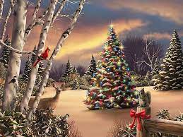 Window with four christmas scenes. Debbi4000 Animated Christmas Christmas Scenes Christmas Scene