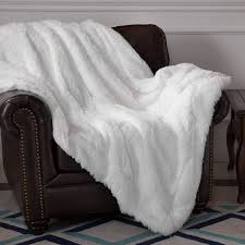 Browse our great low prices & discounts on the best white blankets. Super Soft Fuzzy Faux Fur Shaggy Blanket Throw Reversible Sherpa Fleece Shag Throw Blanket For Sofa Couch And Bed Warm Thick Fluffy Blanket As Gift Plush Furry Throw 50x60 Inches White