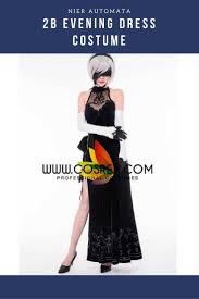 Nier Automata 2b Evening Dress Cosplay Costume Evening Dresses Cosplay Costumes Professional Costumes