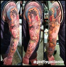 Dragon ball z leg tattoo sleeve by tattoo artist carlos fabra. Dragon Ball Z Tattoo Sleeve Tattoo Gallery Collection