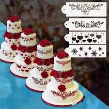 Flowers make the world a more beautiful place. 4 Patterns Flower Emboss Lace Fondant Cake Stencil Mould Border Side Decor Icing Sugarcraft Buy From 0 98 On Joom E Commerce Platform