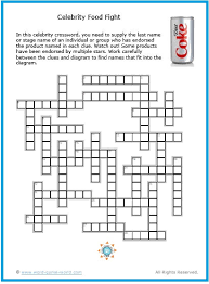 Check spelling or type a new query. Tv Crosswords Foods With Celebrity Endorsements