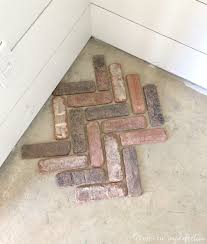 Herringbone Brick Paver Floor Painting Shiplap Brick Flooring Flooring Cost
