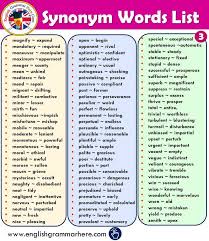 800 Synonym Words List In English English Grammar Here Learn English Learn English Vocabulary Teaching English Grammar
