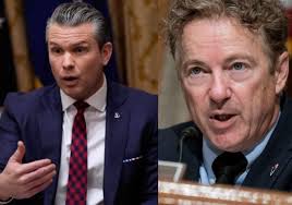 BREAKING: Republican Senator Rand Paul TORCHES Pete Hegseth for claiming  ignorance on the "double-tap" Caribbean strike war crime, says that he's  either "lying to us" or "he's incompetent." The walls are closing