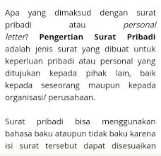 Apa Pengertian Surat Dinas Dan Surat Pribadi Brainly Co Id
