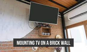 The best way to do this is to use a step drill bit (like an irwin. How To Mount A Tv On A Brick Wall Mountyourbox