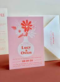 Modern Wedding Invitations By Homestead Ink Unique Wedding Invitations Invitations Screen Printed Wedding Invitations