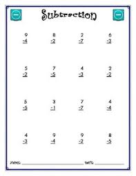 Subtraction Worksheet 1 X 1 Subtraction Worksheets Subtraction Basic Subtraction