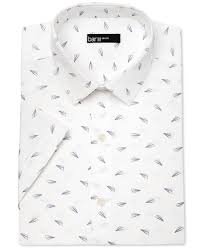 Bar Iii Men S Slim Fit Paper Airplane Print Short Sleeve Dress Shirt Only At Macy S Dress Shirts Me Short Sleeve Dress Shirt Mens Shirt Dress Slim Fit Men
