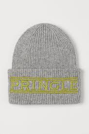 This is a good bet if you are looking for a cap embroidery machine that can also type in different languages. Knitted Hat With Embroidery Light Grey Marl Pringle H M Cn