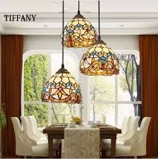 Online Shop European Tiffany Retro Mediterranean Led Pastoral Stained Glass Pendant Lights Lum Stained Glass Pendant Light Pendant Lighting Glass Pendant Light