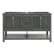 60 inches prentice 60 double bathroom vanity set. Fresca 60 Inch Manchester Double Sink Vanity Without Top Gray Wood Veneer Fcb2360vg D Double Sink Vanity Vanity Sink Grey Wood