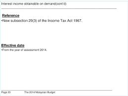 Under the income tax act 1967 (ita 1967), a potential taxpayer must file a tax return to the inland revenue board (irb), disclosing financial details for the year causing any possible tax liability. The 2014 Malaysian Budget Information Ppt Download