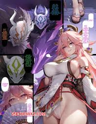 Genshin Impact Adult Fan-Art with Yae Miko