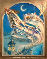 Peter Pan Wendy Color Print In Craig Hamilton S Prints Availlable Comic Art Gallery Room 333563 Peter Pan Art Art Comic Art