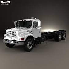 3d Model Of International 4900 Chassis Truck 2009 Trucks International Truck 3d Model