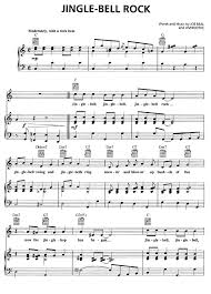 jingle bell rock piano sheet music guitar chords