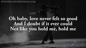 Do You Love Me I Tell Her Only Partly Lyrics Michael Jackson Ft Justin Timberlake Love Never Felt So Good Lyrics Cool Lyrics Michael Jackson Lyrics