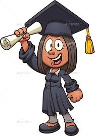Graduate Girl Illustration Art Cartoon Illustration