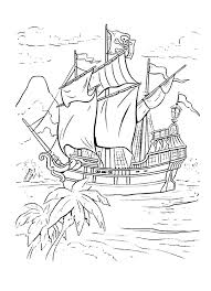 Pirates Treasure Island Coloring Pages Bilder Pirater Pyssel