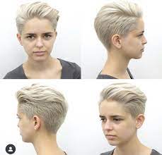 Pin By Riley On The Tiffany Haircut Blonde Pixie Platinum Blonde Pixie Short Platinum Blonde Hair