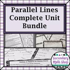 In geometry, parallel lines are lines in a plane which do not meet; Unit 3 Parallel Lines And Transversals Worksheets Teaching Resources Tpt