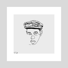 Tyler The Creator Single Line Drawing An Art Print By Trae Tay Inprnt Tyler, the creator wearing items from his own line, golf wang. tyler the creator single line drawing by trae tay