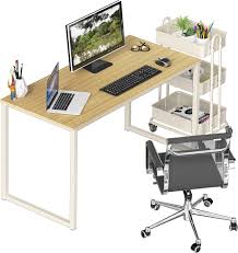 What is the minimum size for an office desk? Shw Home Office 48 Inch Computer Desk White Oak Buy Online At Best Price In Uae Amazon Ae