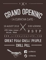 Vintage Restaurant Cafe Grand Opening Poster Flyer Template Restaurant Poster Grand Opening Grand Opening Invitations