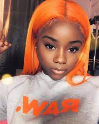 I Miss My Orange Hair But Follow My Hair Page Tiesha B Frontalinstall Pretty Prettygi Orange Hair Black Girl Natural Hair Hair Bundles