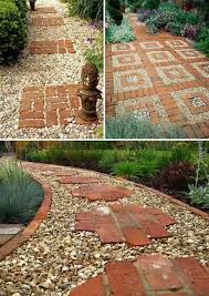 However, if you do it in your own garden instead, you will be saving on the carbon impact of the fuel needed to transport the waste. 8 Put Great Red Bricks Over A Gravel Path Lay A Stepping Stones And Path Combo To Update Your Landscape Diy Garden Path Backyard Landscaping Garden Design