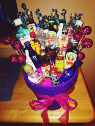 Alcohol 21st Birthday Ideas For Guys Pin By Emily Graham On For A Crafty Day Alcohol Basket 21st Birthday 21st Birthday Gifts