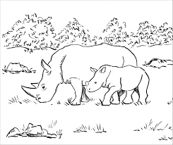 Preschool coloring pages coloring pages to print free printable coloring pages coloring pages for kids coloring books coloring sheets spiderman coloring superhero coloring africa craft. Cute Rhino Coloring Pages For Kids Coloringbay