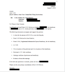I got married to my petitioner richard glenn storm last march 24, 2010. I 130 Cover Letter Ir 1 Cr 1 Spouse Visa Process Procedures Visajourney