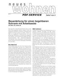 So bieten sie stauraum und schützen die darin untergebrachten gegenstände vor dem verstauben. Bauanleitung Pdf Living At Home