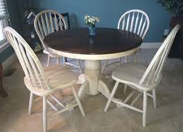 Sold Painted Dining Table Kitchen Table With Chairs Claw Foot Pedestal Dining Set Black Kitchen Table Refurbished Kitchen Tables Dining Table In Kitchen