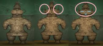 Pointy antennae on the side of it's head. Ancient Statue Info Real And Fake Comparison Acnh Animal Crossing New Horizons Switch Game8