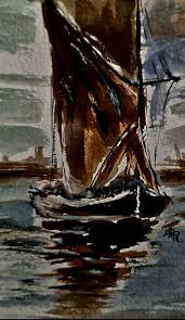 A pot of Nemesia that bloomed all summer in the garden. I painted it while  enjoying a cuppa and the sunshine.