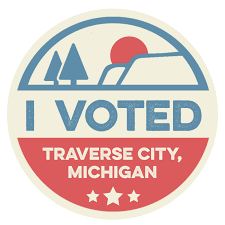 Sticker design illustrations & vectors. Winner Announced For I Voted Sticker Design Contest City Of Traverse City