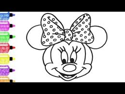 Mickey mouse coloring pages abc alphabet song episode 28 mickey. Cara Menggambar Dan Mewarnai Minnie Mouse Cute Youtube