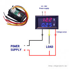 10a 100v Volt And Ammeter Wiring With Thick Red Black And Yellow Wires And Thin Black And Red In 2020 Digital Electronics Projects Diy Electronics Basics