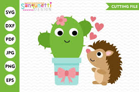 Download Free Cactus And Hedgehog Svg Love Svg Valentine Svg Cactus Hedgehog Crafter File Free Download Svg Cut Files